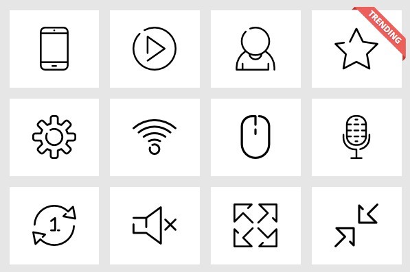 Dirty music 80 free icons
